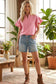SCUBA HALF ZIP UP RUFFLE SLEEVE TOP: CREAM
