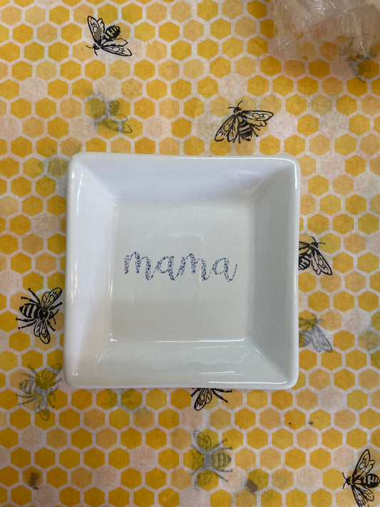 Daisy floral Mama trinket tray