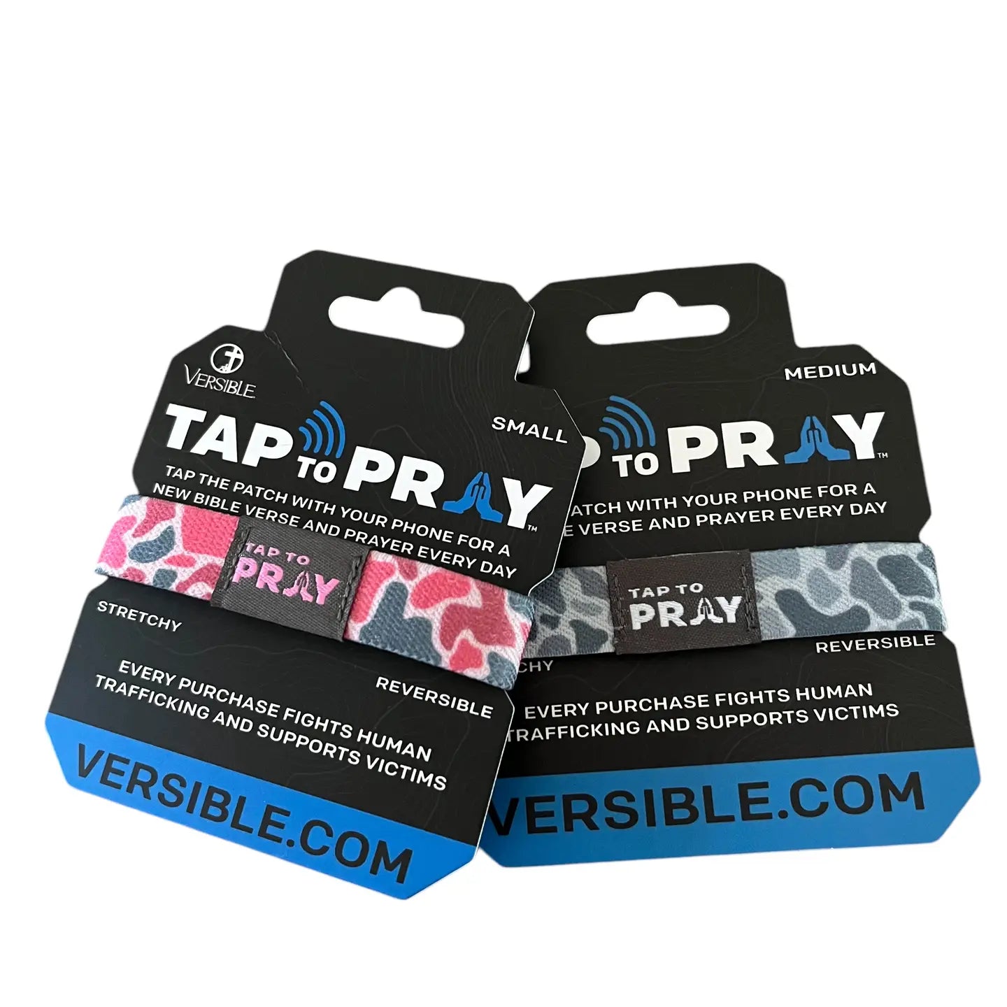 Tap to Pray stretch bracelets