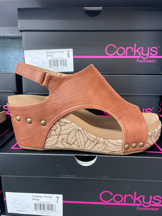 Corkys Carley Cognac Floral Wrap