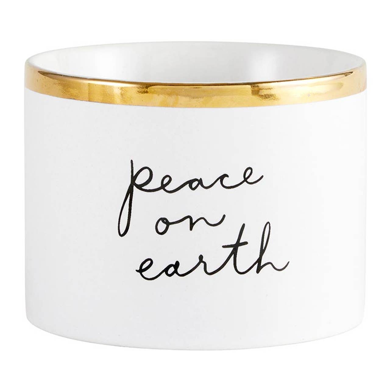Gold Holiday Dip Bowls Book Box - Eat, Dip & Be Merry: Hand Wash Only / Ceramic