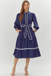 Jodifl Navy Dress with Bow