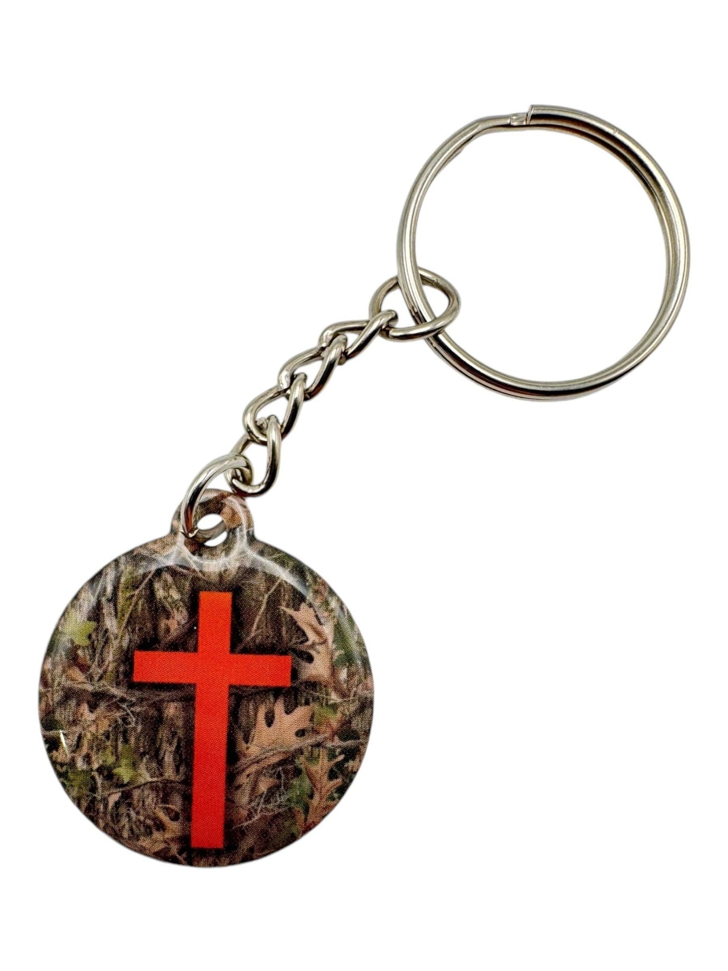 Tap To Pray - Prayer Tag Keychains: Blue Mountains + Cross