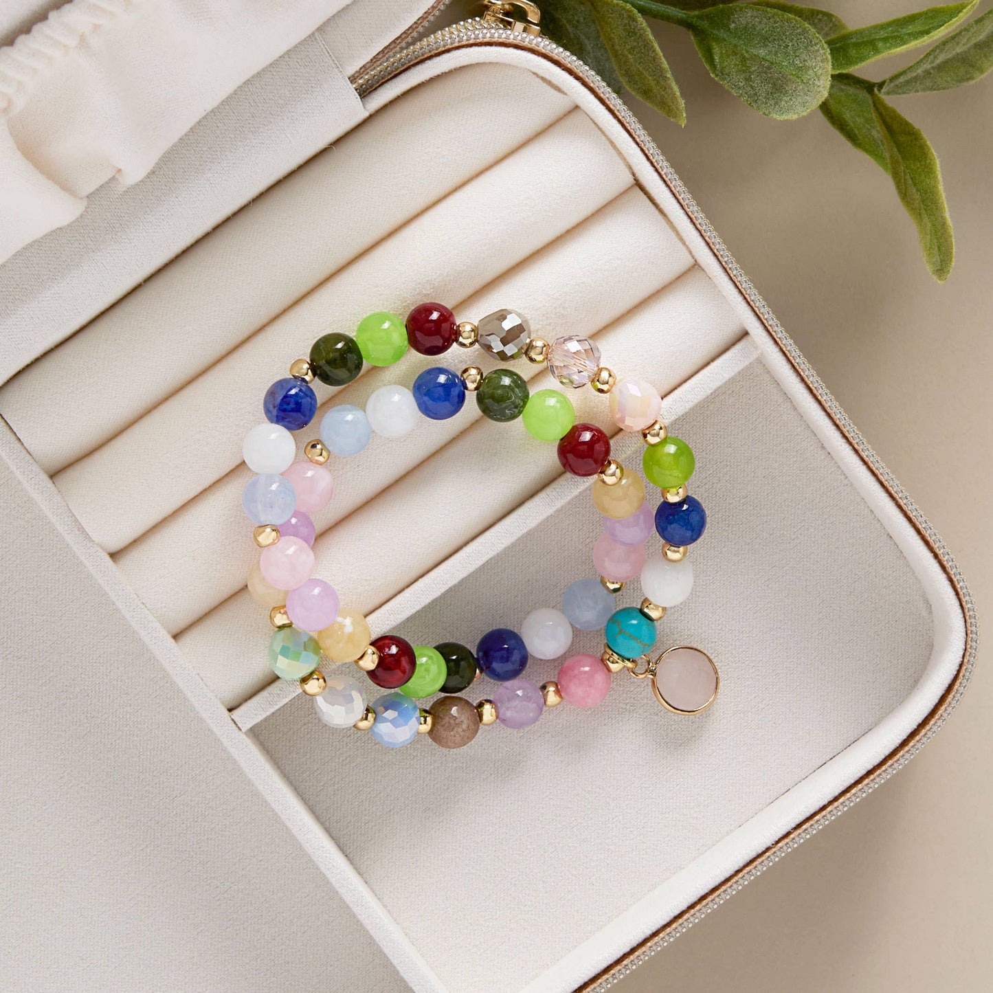 Fruit of the Spirit Wrapped Bracelet: Gold / Stretch