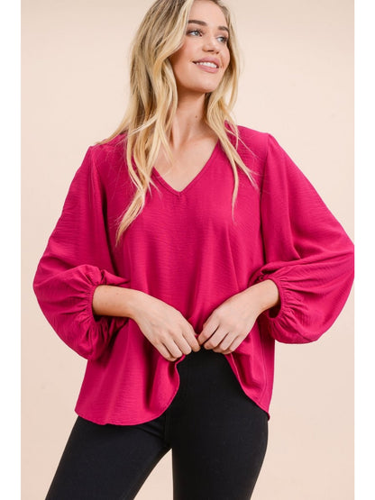 Jodifl Long Sleeved Airflow  Fuchsia