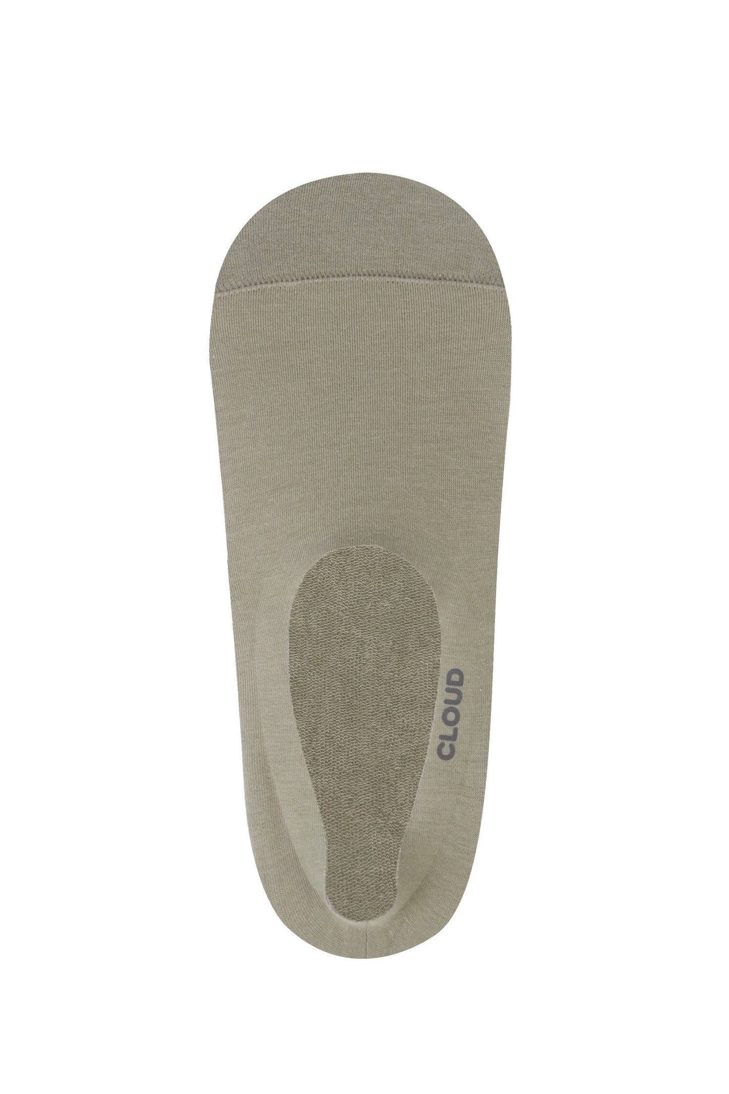 CLOUD Ankle No Show Socks: Beige / S