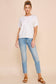 Short Sleeve Diamond Pointelle Top: Coral Rose