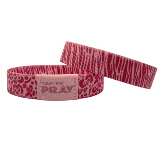 Tap To Pray™ Wristbands - Safari Rose: Large
