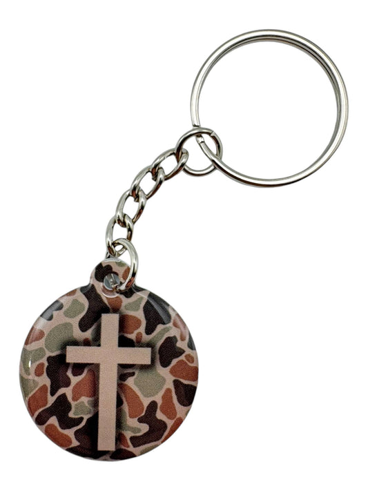 Tap To Pray - Prayer Tag Keychains: Crystal + Cross