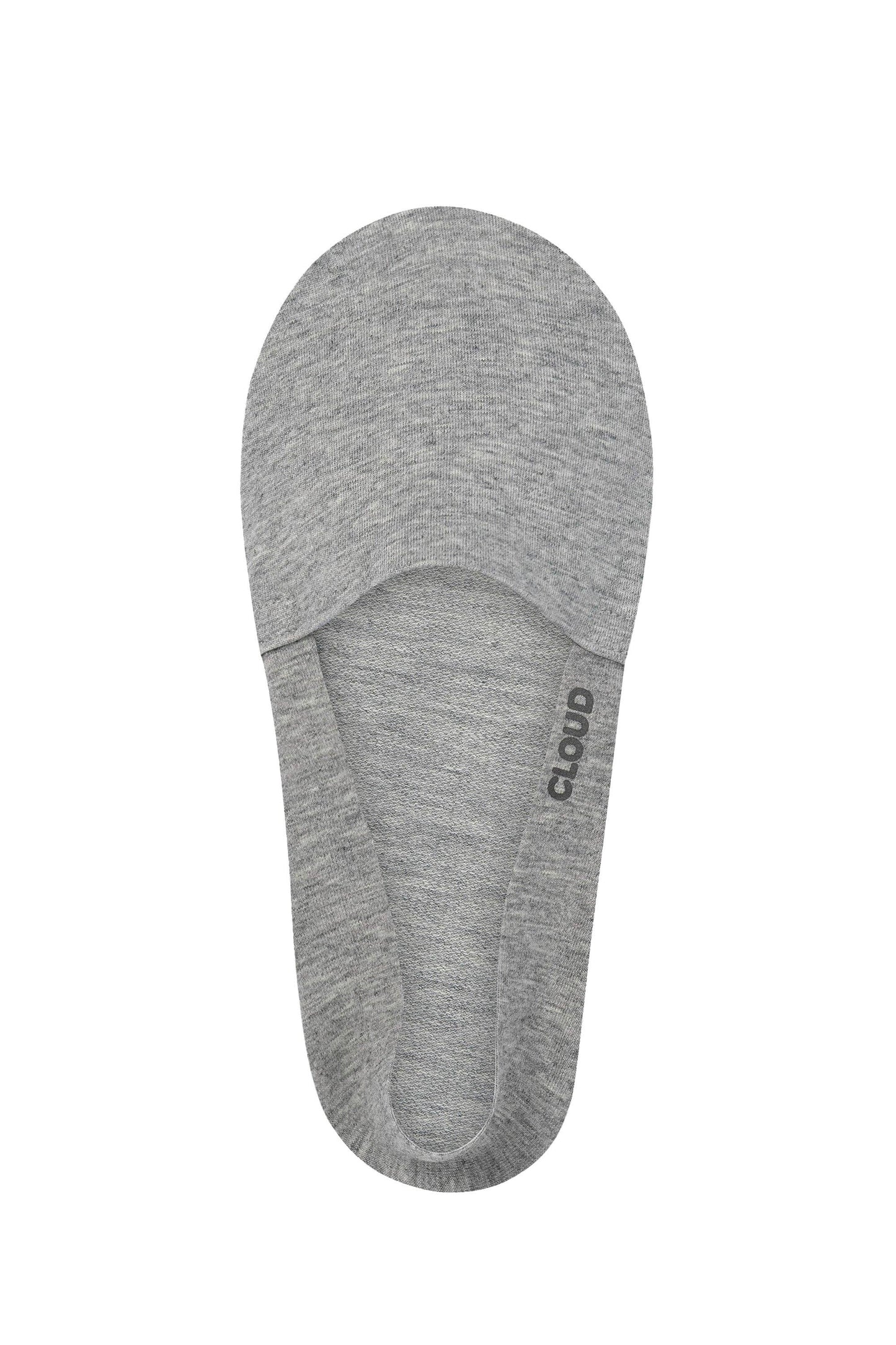 CLOUD Premium Organic Terry No Show Socks: Organic White / M