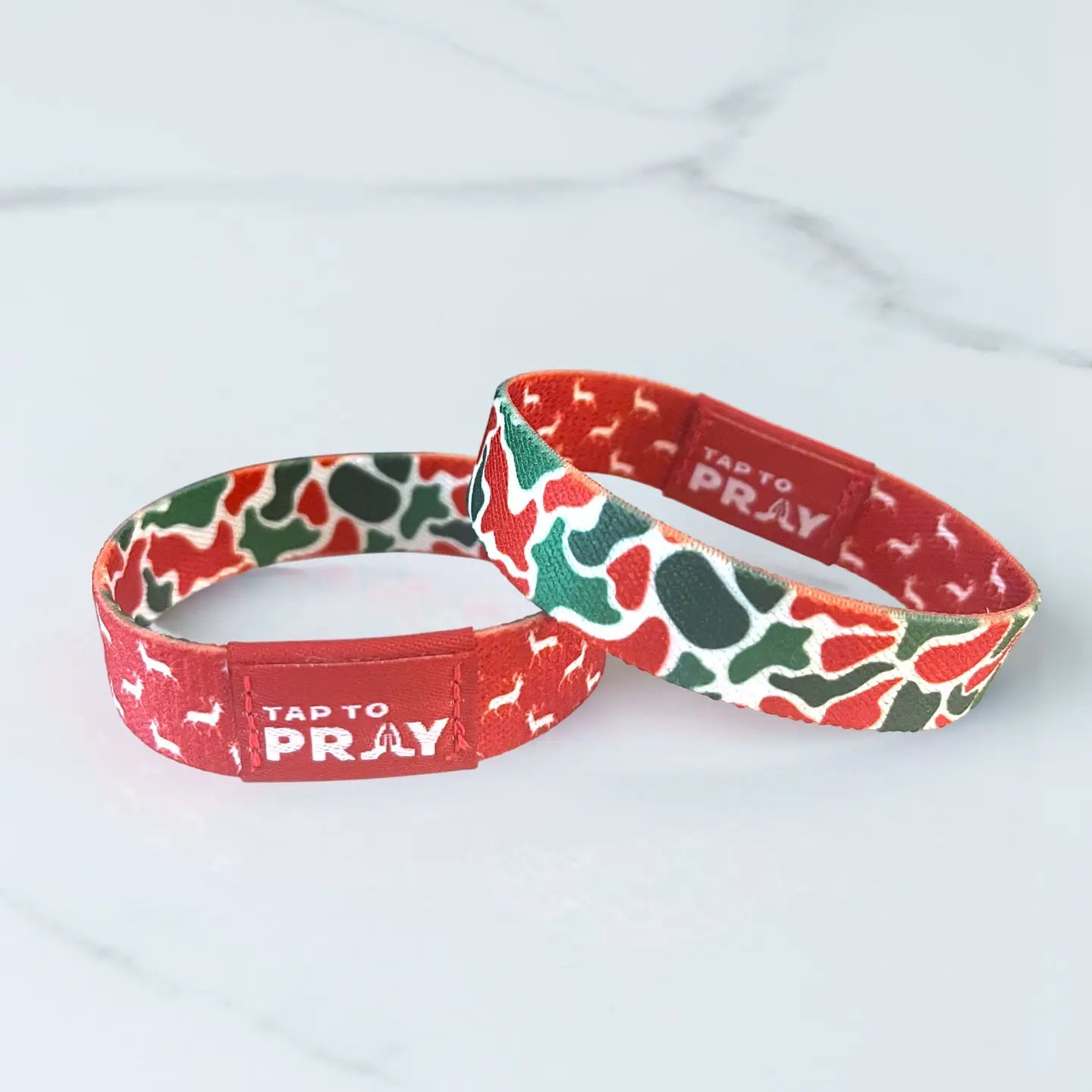 Tap to Pray stretch bracelets