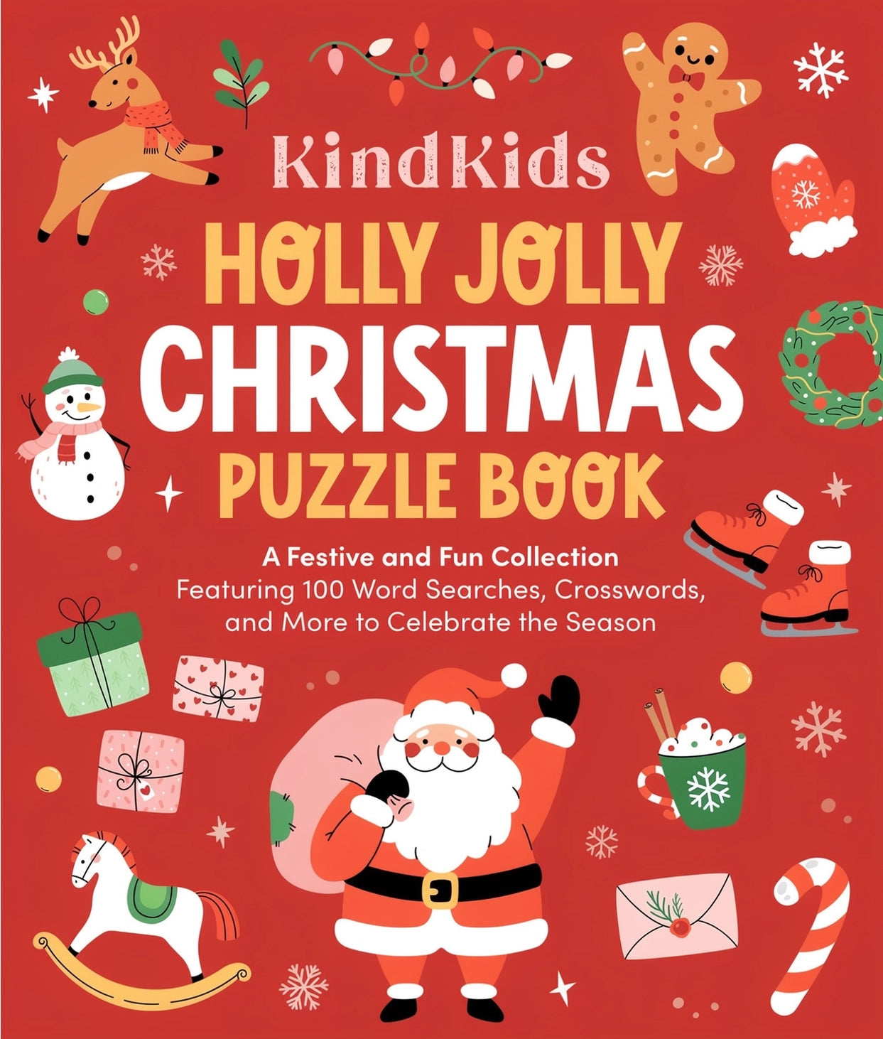 KindKids Holly Jolly Christmas Puzzle Book : Over 100 Activities
