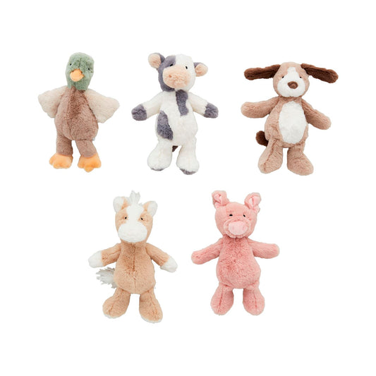 Mud Pie Plush Rattles Farm Animals
