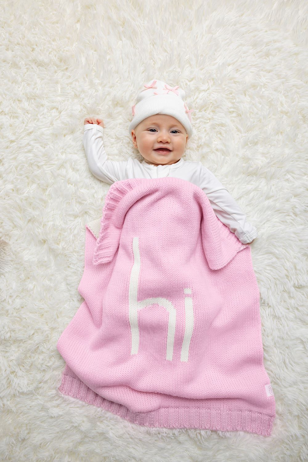 Pink Hi Baby Blanket