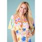 Picasso Short Sleeve Maxi Dress: Summerfest