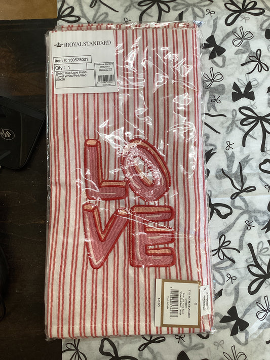 True Love hand towel