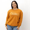 Give Thanks Sequin Sweatshirt Orange/Gold