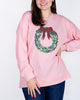 Wreath sequin sweatshirt