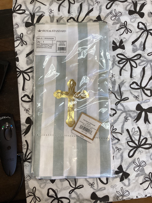 Everlasting Cross Hemstitch Hand Towel