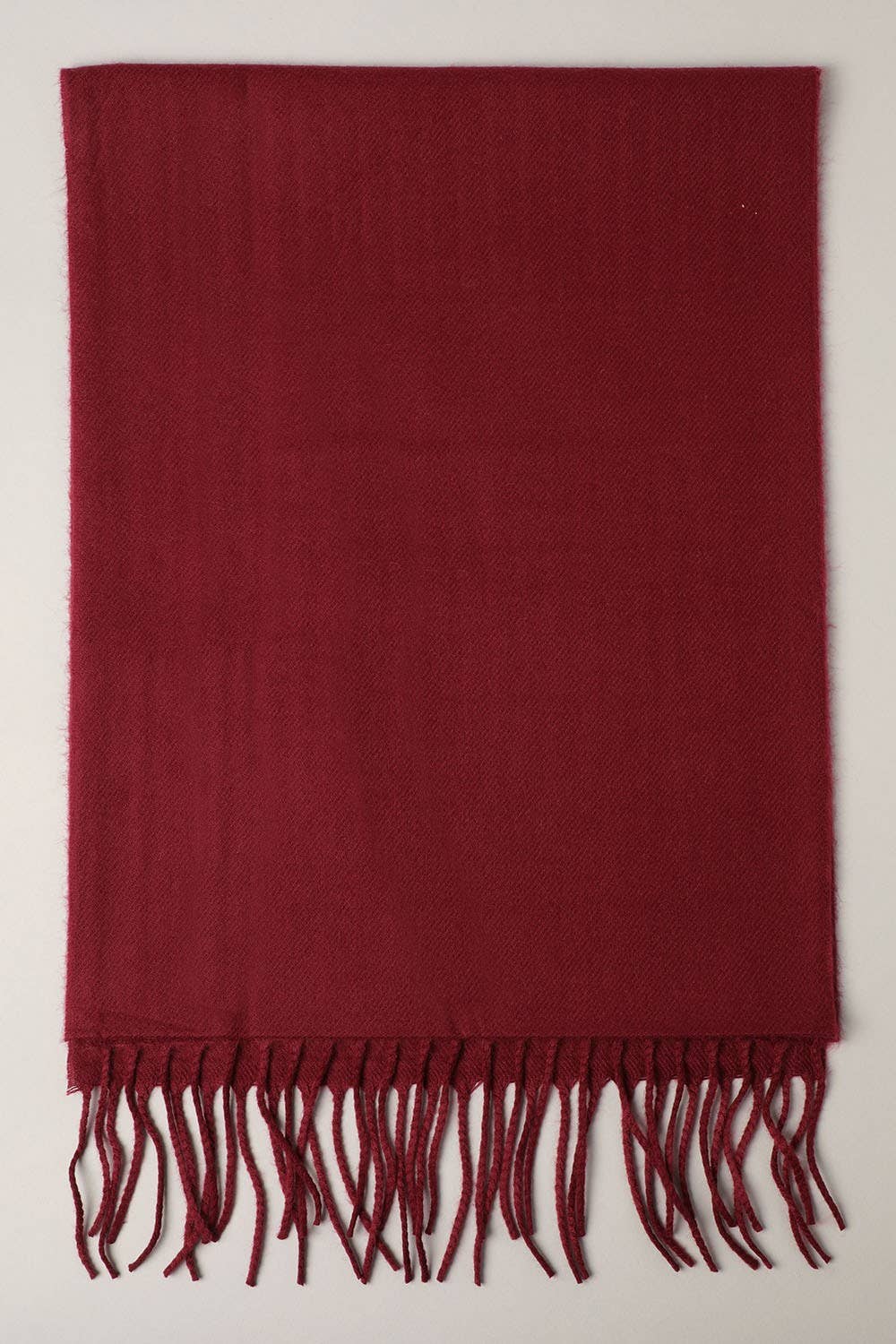 Softer Than Cashmere Solid Muffler Scarf: ZTW4317-RED / One Size