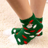 Santa Face Embroidered Socks