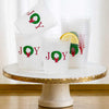 Grand Joy Wreath Party Cups (Set of 10)