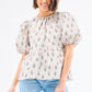 Mary Square Nina Cottage Stripes Blouse