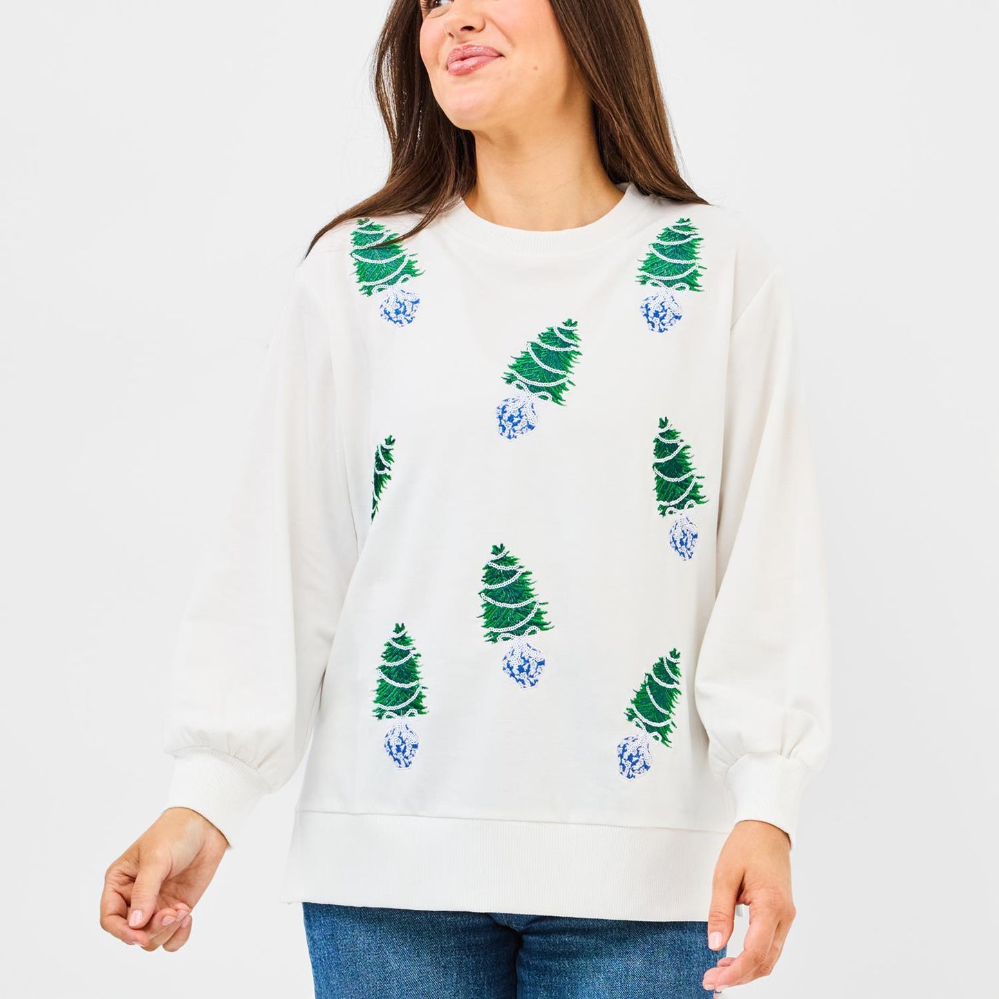 Mary Square Christmas Tree sweatshirt