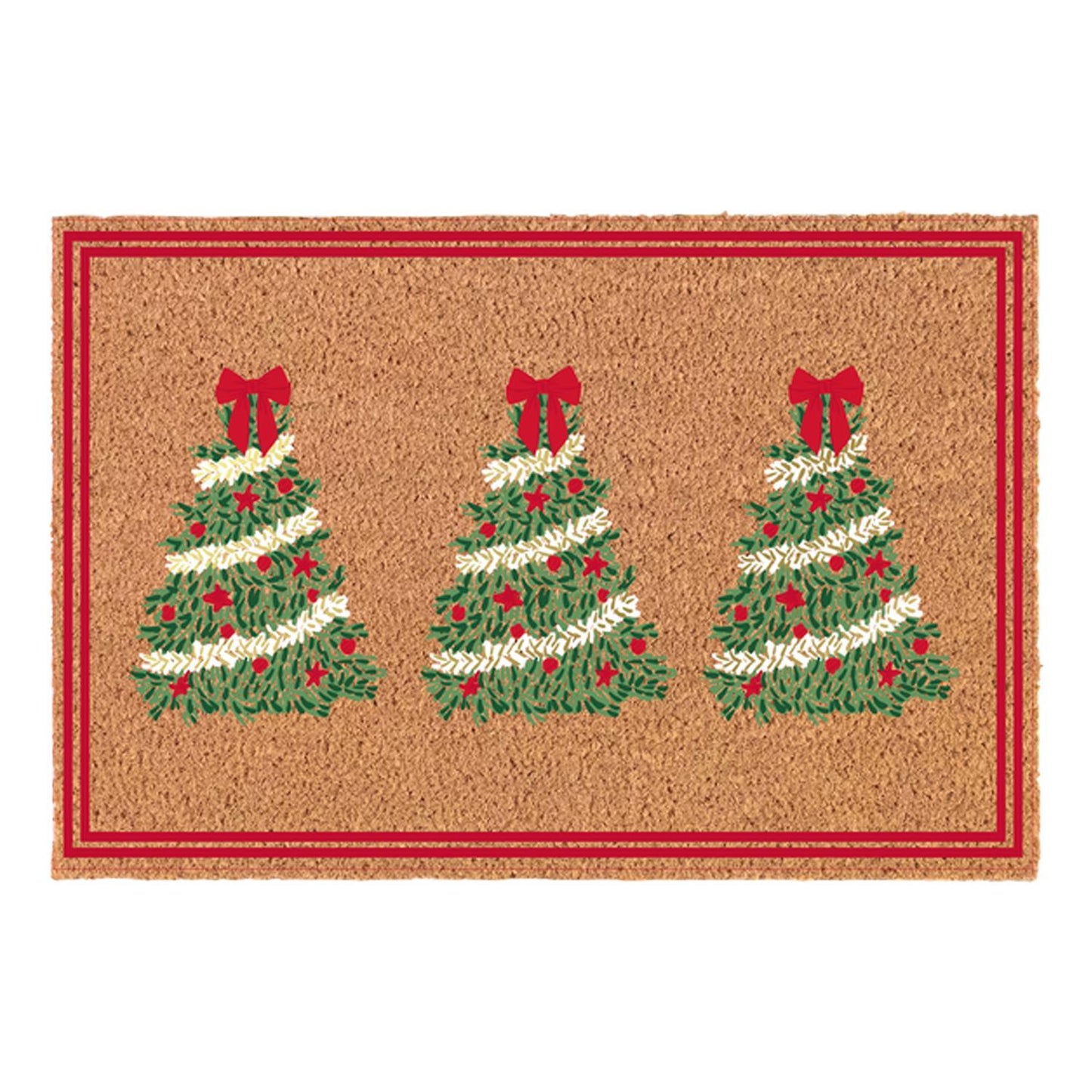 Mary Square Door Mat - Traditional Tree