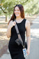 Clip & Go Crossbody Strap w/Zippered Pouch: Brown/Cream Chevron
