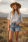 Oversized Polka Dot Sweater Top: WHITE/BLACK