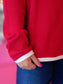 Jadelynn red "Merry" long sleeve
