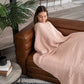 Adult Muslin Cotton Blankets by Comfy Cubs: King: 108" x 90" / Blush