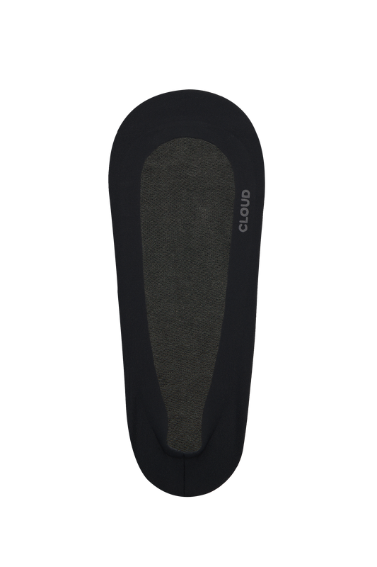 CLOUD Liner No Show Socks: Black / S