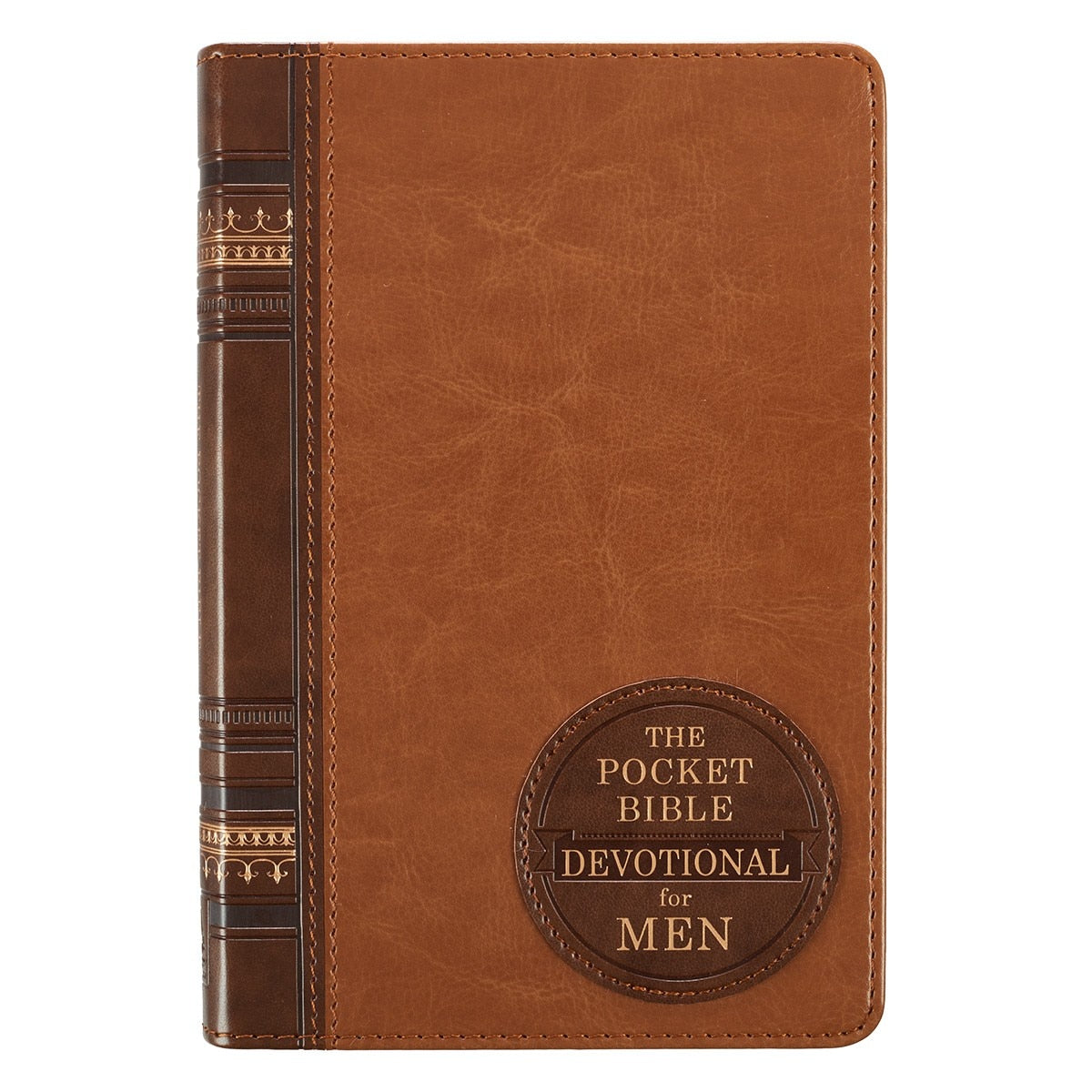 Pocket Bible Devotional for Men Faux  Leather