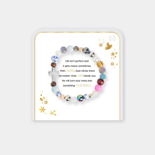 Beautiful Mess Bracelet: Silver / Adjustable