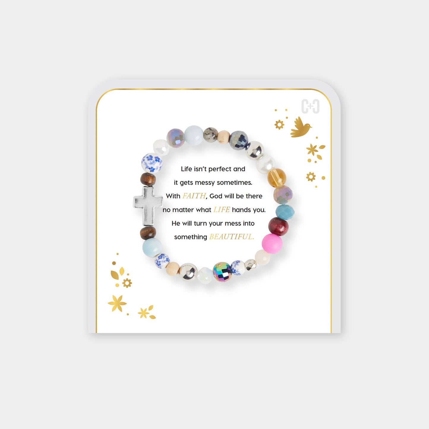 Beautiful Mess Bracelet: Gold / Adjustable