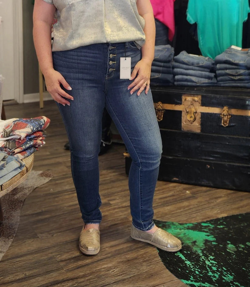 Judy Blue Button Fly Jeans