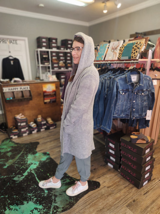 Copy of LOW GAUGE WAFFLE OPEN CARDIGAN SWEATER