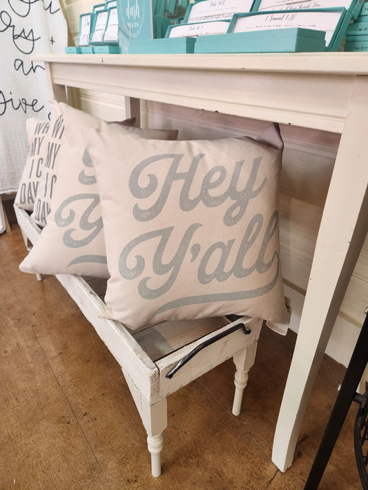Hey Y'all Pillow