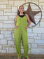 Avocado COTTON LYCRA SLEEVELESS JUMPSUIT