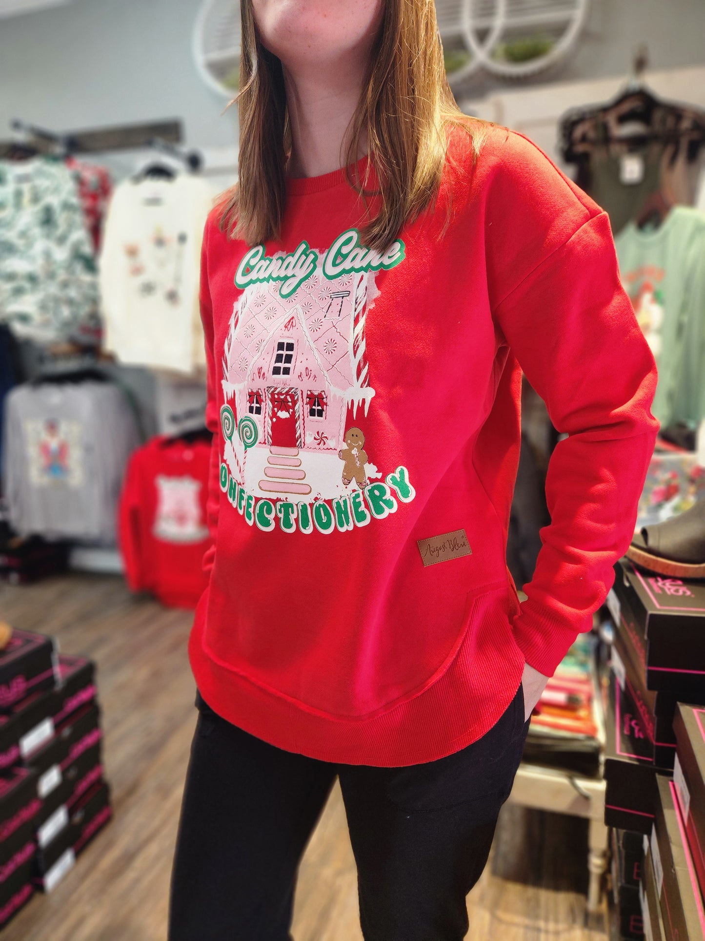 Christmas Candy Cane Confectionary Sweatshirt