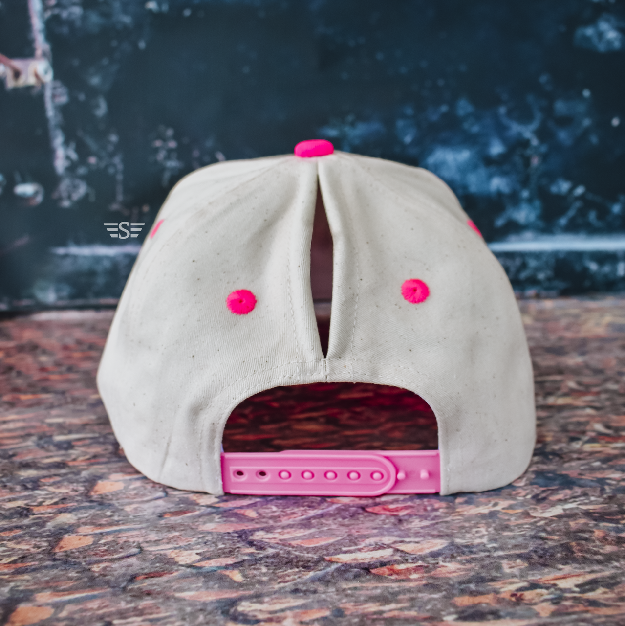 Canvas Solid Bill Magna Pony® Cap: Neon Pink