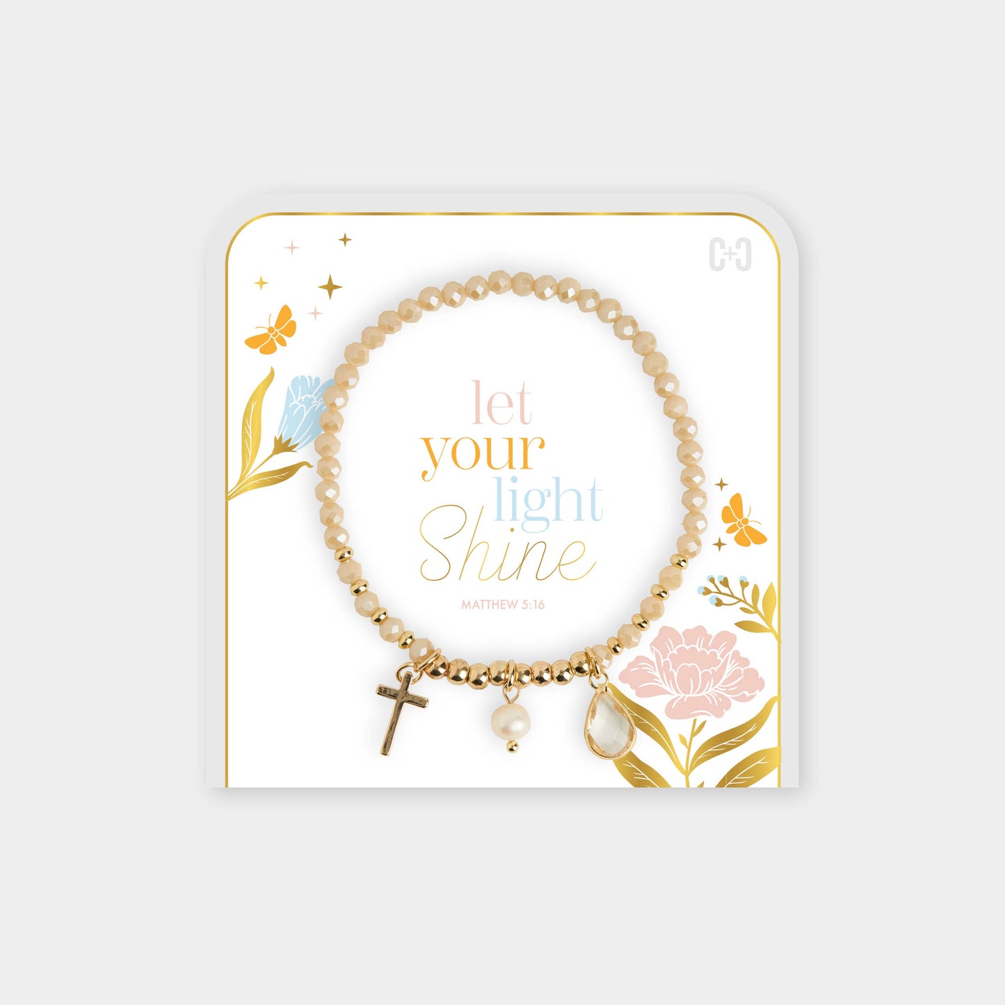 Let your Light Shine Bracelet: Grey