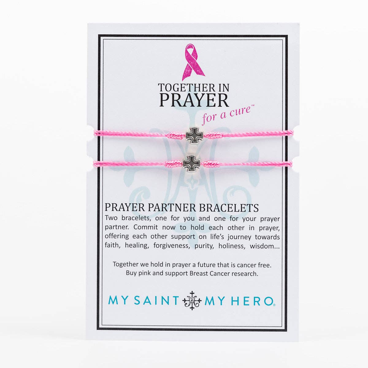 Together in Prayer for a Cure - Silver / Pink