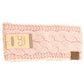 Solid Cable Knit CC Head Wrap HW20: Black