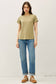 BAMBOO/MODAL BASIC ROUND NECK T-SHIRT: NATURAL