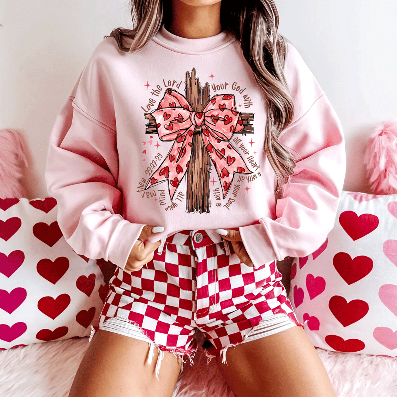 Love The Lord Valentine's Day DTF Heat Transfer: ADULT