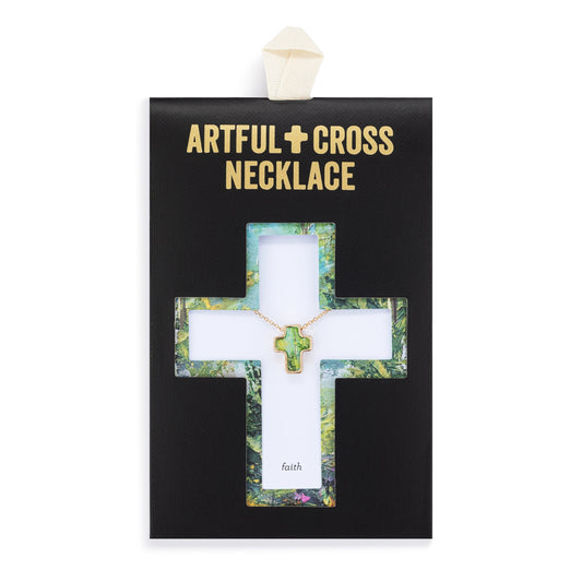 Artful cross necklace - Faith