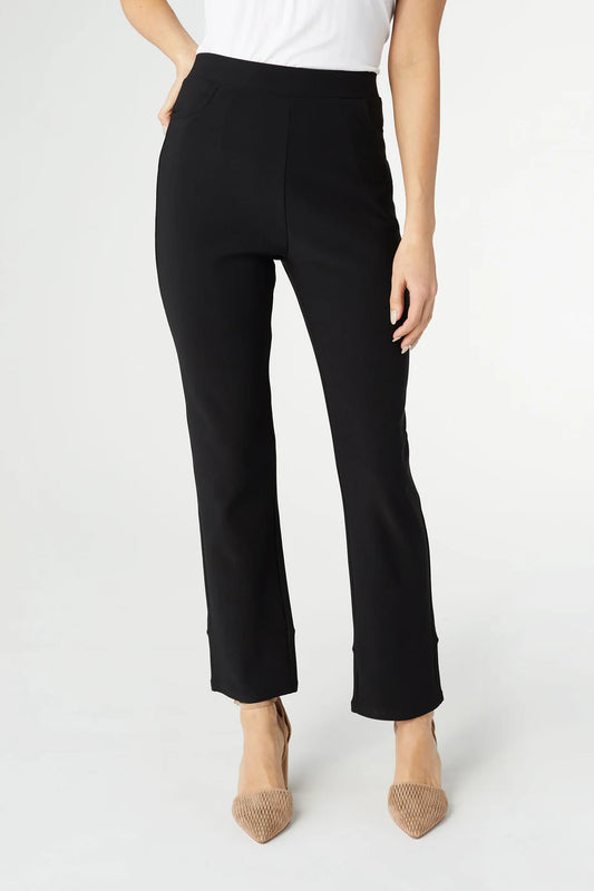 Coco and Carmen Black pants with bow accent on ankle